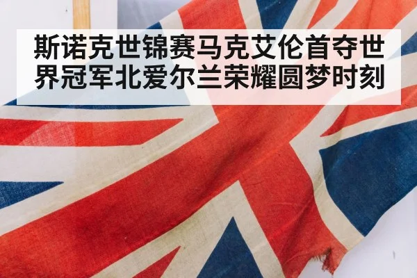 斯诺克世锦赛马克艾伦首夺世界冠军北爱尔兰荣耀圆梦时刻